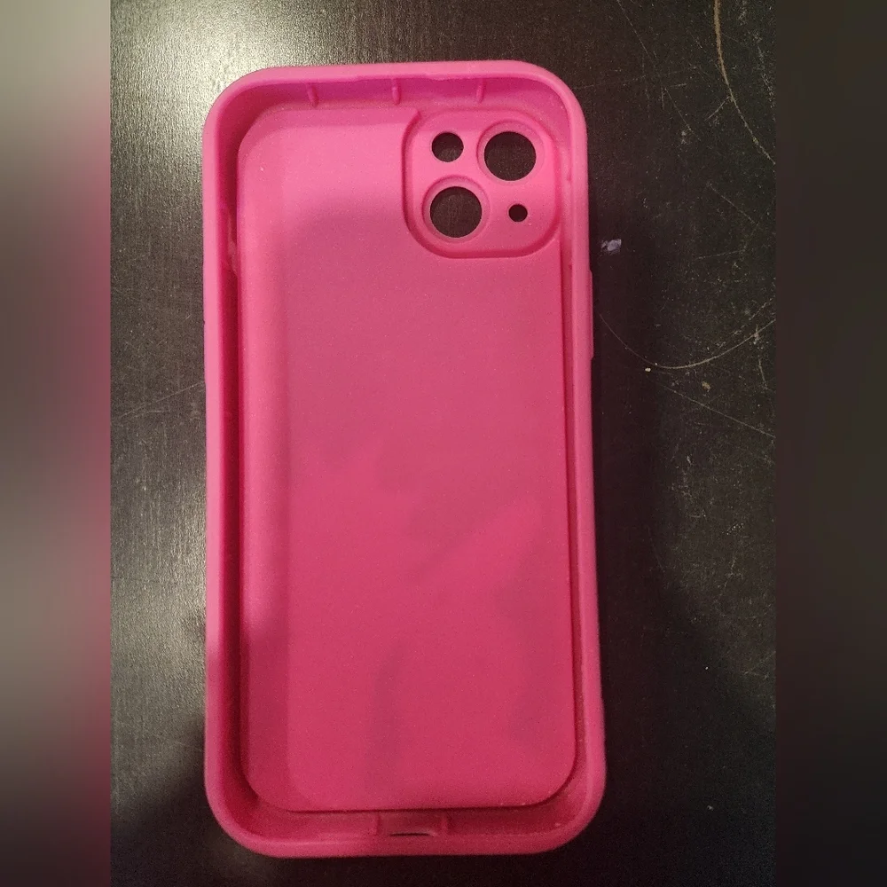Pink Cartoon Character iPhone 15+ Case
